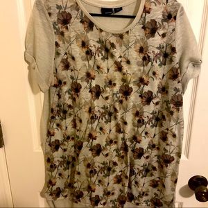 Long floral women’s t-shirt